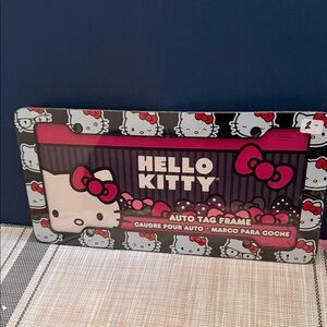 Sanrio Hello Kitty plastic license plate frame